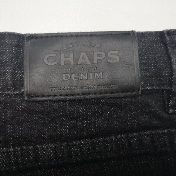 Chaps Denim Ladies Size 10 Straight Leg Black Jeans - Picture 5 of 12